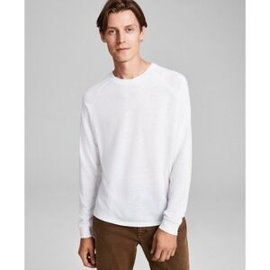 And Now This Long Sleeve T Shirt Mens Small White Regular-Fit Raglan NWT